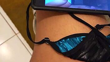 oh god, my best friend's mom caught me jerking with her thong and sucked me off until i came in her mouth