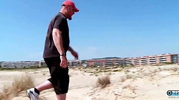 Brunette Gets Horny from Beach Anal Fingering Then Fucks Hard at Home