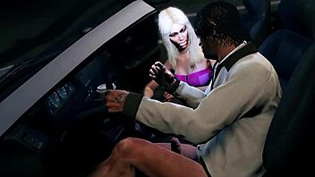 Lady Experiences Intense Sex Game With Hooker Providing Prostitute Service In Car Scene