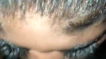 Young bbw gives sloppy head to monster cock. She handles the nasty action with ease.