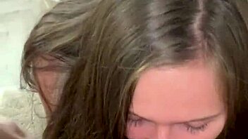 Hot Babe Gives Passionate POV Blowjob With Deepthroat And Ball Licking To Blonde With Big Natural Tits