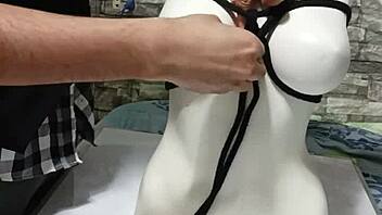Curious about tying breasts in a peruvian bdsm tutorial style