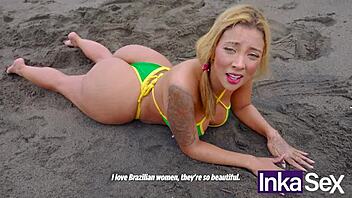 Vitoria Beatriz Mega Culona Brasilera Es Pillada En Las Playas De Peru Y Recibe Anal De Un Desconocido