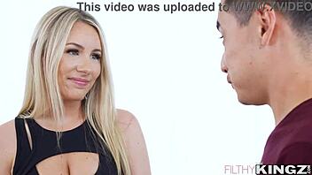 hey, can i get some anal action? fit bunny madison begs while riding cock.