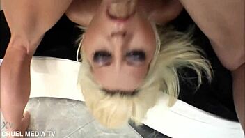 Euro Gang Blow With Blonde Antynia Larouge And Four Fuckers Focused On Face Cumshot In Costumes