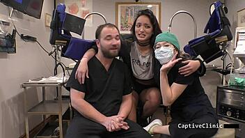 Will Handcuffs and Humiliation Make These Tanned Pigtail Bitches Scream in Bdsm Gaping Pussy Spreading Behind the Scenes?