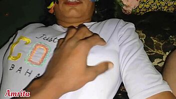 step sister enjoys first time indian desi massage in bathroom with husband.