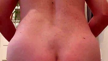 Taylor11951 trained with a cone dildo, leading to noticeable anal gaping in this retro solo session.