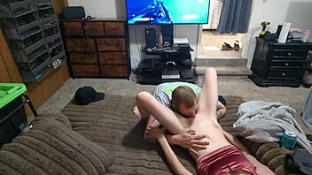 fortnite gaming turns into wild fucking with cute blonde richelle rose in doggystyle and creampie fun