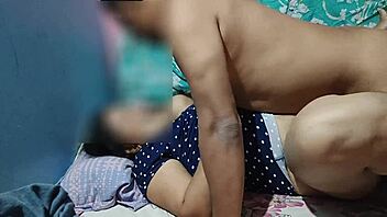 Real homemade sex with moaning Indian wife getting pounded hard!