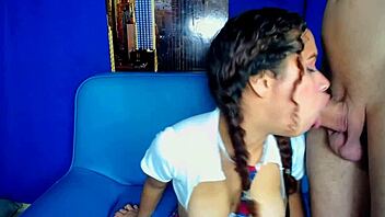 beautiful college student, are you swallowing that cock?