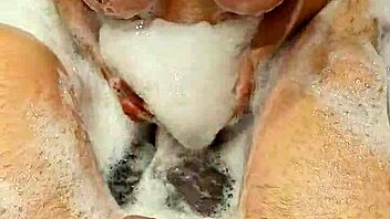 Sexy amateur wife sucks cock before mutual masturbation in bathroom