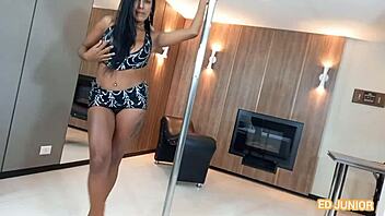 After the party, spending time with a Brazilian friend. Full video available on Red and Sheer.