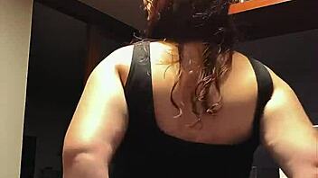 nicole passat shows off her curvy body and hairy pussy in solo homemade display