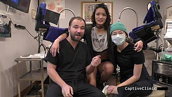 Will Handcuffs and Humiliation Make These Tanned Pigtail Bitches Scream in Bdsm Gaping Pussy Spreading Behind the Scenes?