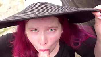 Oh man, transgender bbw pinky got pulled over by that hot tranny cop for outdoor anal action!