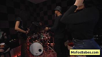 Oh damn, watch this horny brunette slut with natural big tits get fucked hard