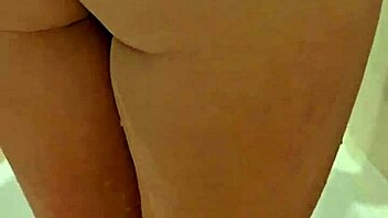 Sexy amateur wife sucks cock before mutual masturbation in bathroom