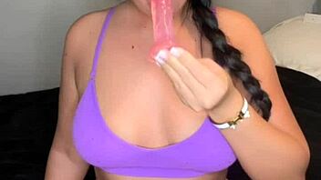 hey, check this slutty british girlfriend squirting on webcam with toys 😏