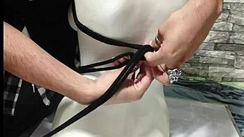 Curious about tying breasts in a peruvian bdsm tutorial style