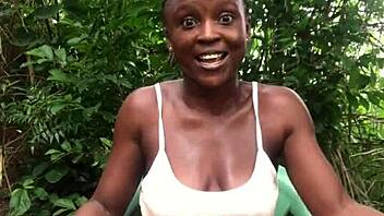 What Makes This Cute Redhead Go Crazy Twerking and Showing Saggy Tits?