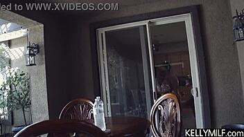 He unleashes rough pounding on Olive Glass, slamming her tight hairy pussy in intense missionary and riding until she cums hard.