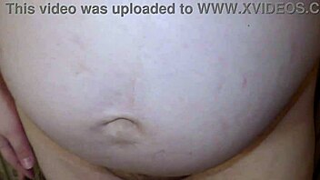 Overwhelmed By Desire Watching Pregnant Wife Get Filled With Cum In Missionary Creampie