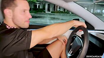 how did this driver score such a horny redhead slut?