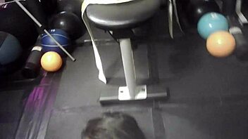 Behind the scenes of the porn video shoot features glasses cam capturing hardcore xxx pussy pounding action