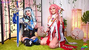 i feel so excited with these young anal sluts ksu colt sia siberia purple bitch and fiftiwave69 fisting and using huge dildo toys in cosplay