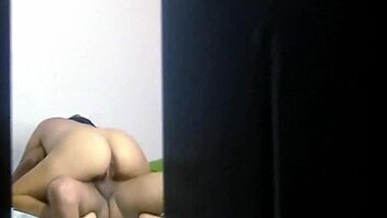 hey, cuckold watches from outside as his wife rides another cock with her big ass spreading wide in homemade interracial action outdoors