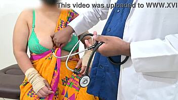 Doctor Checking Telugu Aunty Boobs - Oh What A Naughty Hospital Fantasy With Busty Nurse!