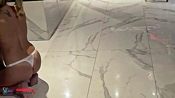 The husband hides and watches as his wife enjoys time with her lover, exploring her desires in a steamy encounter filled with passion and secrecy.