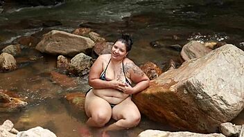 Outdoor Passionate Sex In River With Shy Colombian Guy