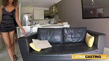 Hot Babe Slips Into Tiny Bikini For Kneeling Blowjob Action