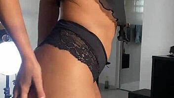 Hey, check out this hot Brazilian housewife riding and getting creampied in doggystyle fun with her cuckold hubby