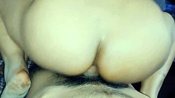 Sweet Indian housewife rides big cock in doggystyle cumming inside her tight rich ass