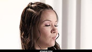 Alison Rey Brunette Solo Masturbation Orgasm