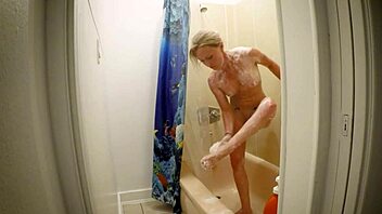 Oh, Kristi Love, you're so hot getting all wet and wild in that steamy shower!