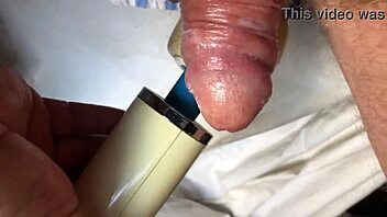 I came so hard after using the vibrator on my soft cock