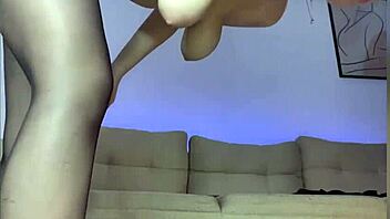 thoughtful moment with intense doggy position in stylish stockings