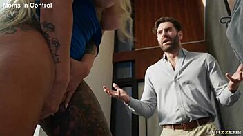 Can you control this tattooed milf wife Stephanie Love in choking creampie action?