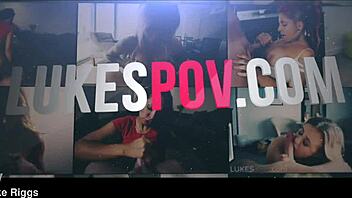 Pov Blowjob and Huge Facial from Sexy Mature Nurse in Uniform