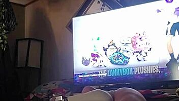 goldielox indulges in solo masturbation, teasing her juicy pussy with toys in panties