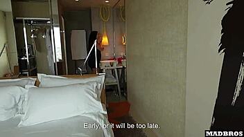 French Goth Comes Back To Fuck Her Nice Big Ass For The Fourth Time With Interracial Group Action!