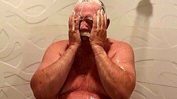 Man enjoys steamy shower