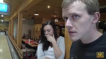 Oh My God, Lucky Fucker Picks Up Hot Young Wife for Outdoor Public Fucking in Czech Bowling Alley!