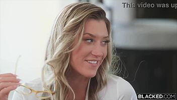 Whoa, this BBC-hungry blonde Addison Vodka is begging to get used like a toy in oiled interracial action 😈🍆