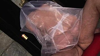 i pull my panties aside quick so you can fuck my shaved pussy hard