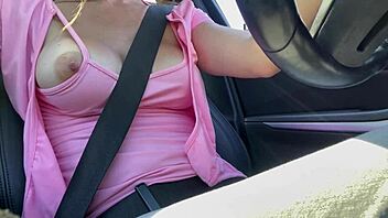 Why Not Watch This Italian Milf Flash Her Big Tits And Nipples While Driving?